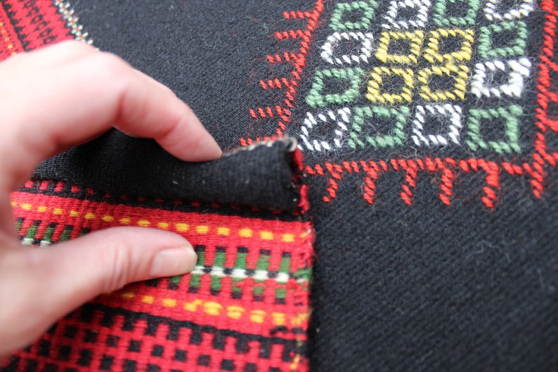 Scandinavian Wool Wall Hanging Rug Hand Woven Nordic Wall Etsy