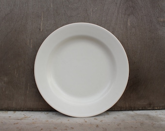 Höganäs Keramik Teller Schwedischer Vintage Weiße Farbe Hoganas Keramik Teller, Skandinavisches Design
