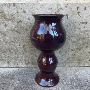 Ceramic Vase Big Brown Colour Flower Vase PULMAKARIKAS Estonian Vintage Designer Anu Rank Soans TEKT Eesti Keraamika Estonian Ceramics 70s
