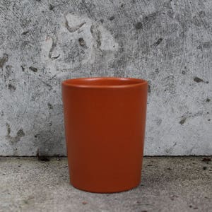 Höganäs Keramik Jar Swedish Vintage Terracotta Color Stoneware, Apoteket Cup, Scandinavian Design