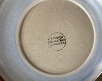 Stentoj Sebastian デンマーク大皿 ステントイ•セバスチャン Stentoj Sebastian Danmark Bowls 3 White Blue Scandinavian Design