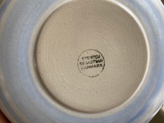 Stentoj Sebastian Danmark Bowls 3 White Blue Scandinavian Design