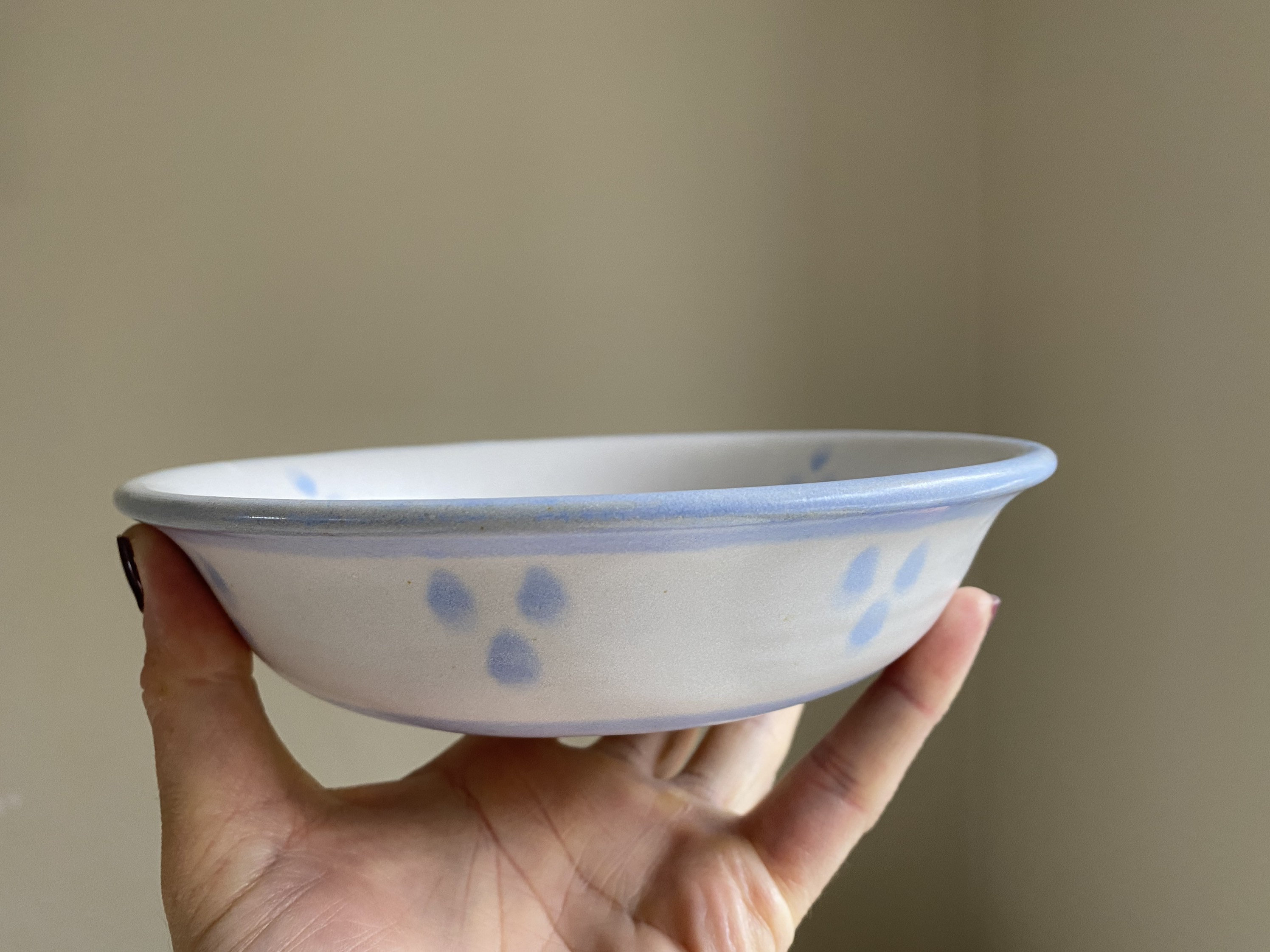 Stentoj Sebastian Danmark Bowls 3 White Blue Scandinavian Design