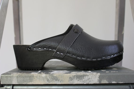 Soviet Grey Leather Clogs Unused 80s Vintage Platform Shoes | Etsy