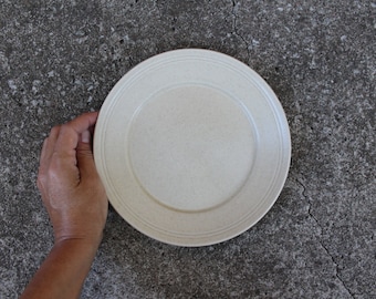 Höganäs Keramik Keramik Salat Teller Vintage Sandfarben Hoganas Keramik Teller, Steingut Teller, Skandinavisches Design