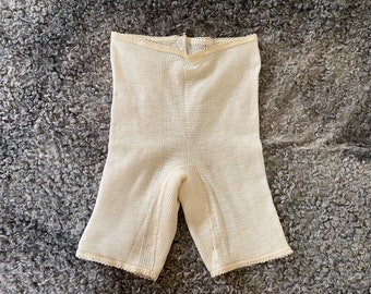 Wool Bloomers Women Vintage Size 36 Extra Warm Women's Underwear, Vintage Beige Knickers, Underpants. Made in Finland