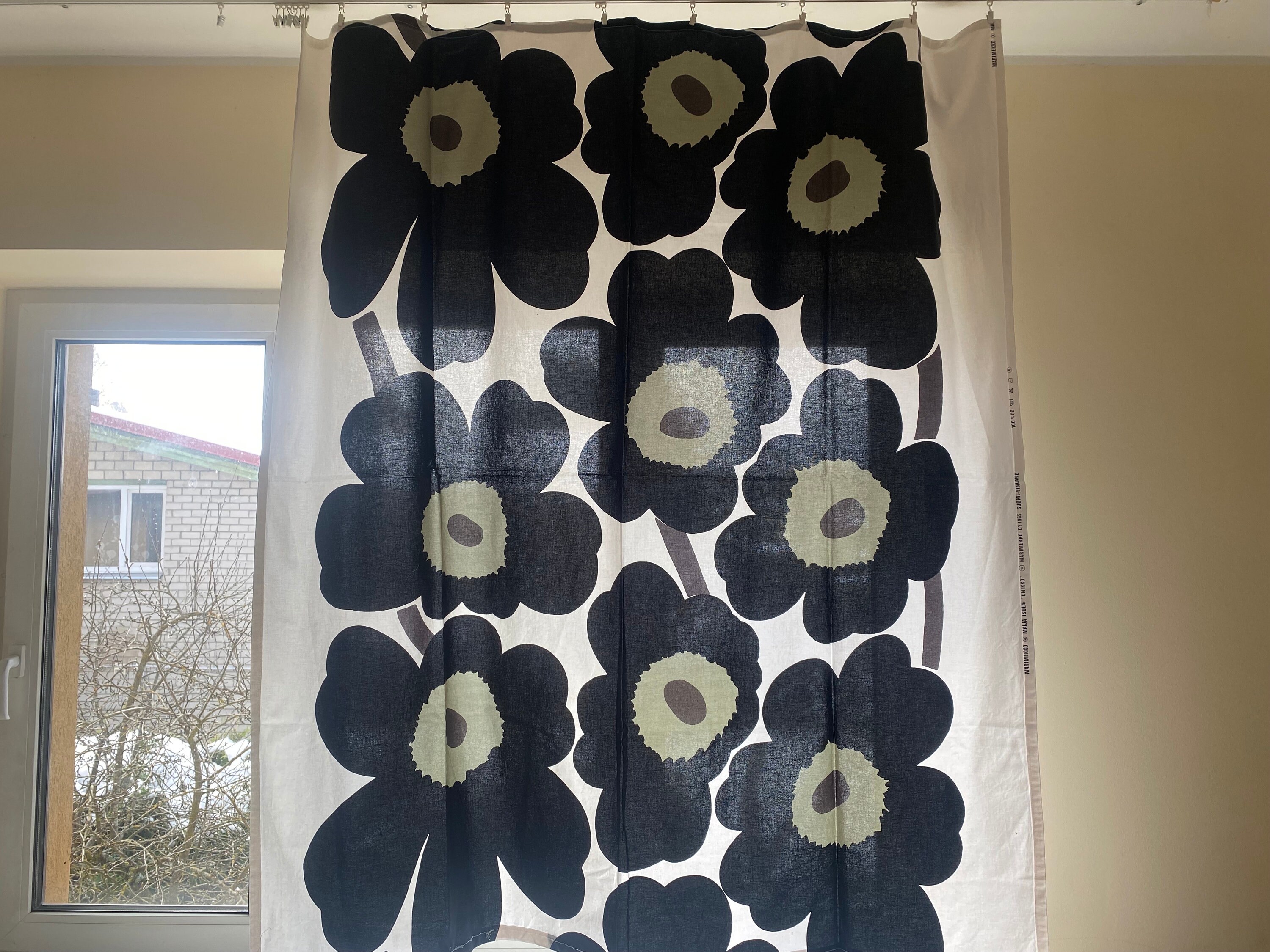 MARIMEKKO Tablecloth, UNIKKO Maija Isola 1965 Small Curtain