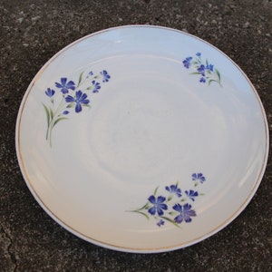 Assiette plate DIANA Gustavsberg à décor de fleurs, design scandinave