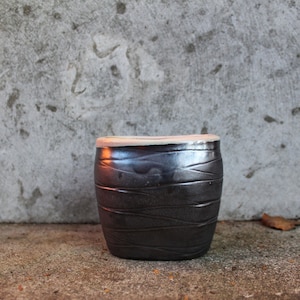 Ceramic Vase Small Black Vintage Colour Modern Design Flower Vase Estonian Ceramic