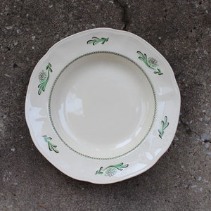 30s Gustavsberg GRENETTA Deep Plate Bowl, Designer Monica (Mona) Ulrica Morales - Schildt, Gustavsberg Porcelain, Made in Sweden