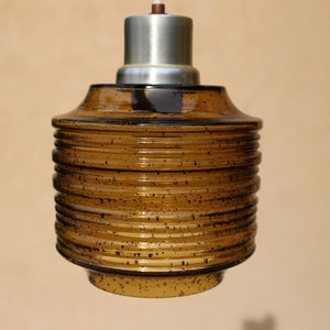 Scandinavian Vintage Brown Glass Pendant Lamp, Ceiling Light, Scandinavian Design