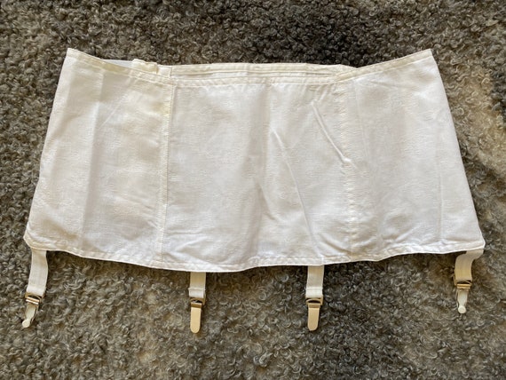 Vintage Cotton Garter Belt Lingerie Girdle Suspender Belt Retro Women  Underwear White Wedding Sexy Collectible 70s - Etsy