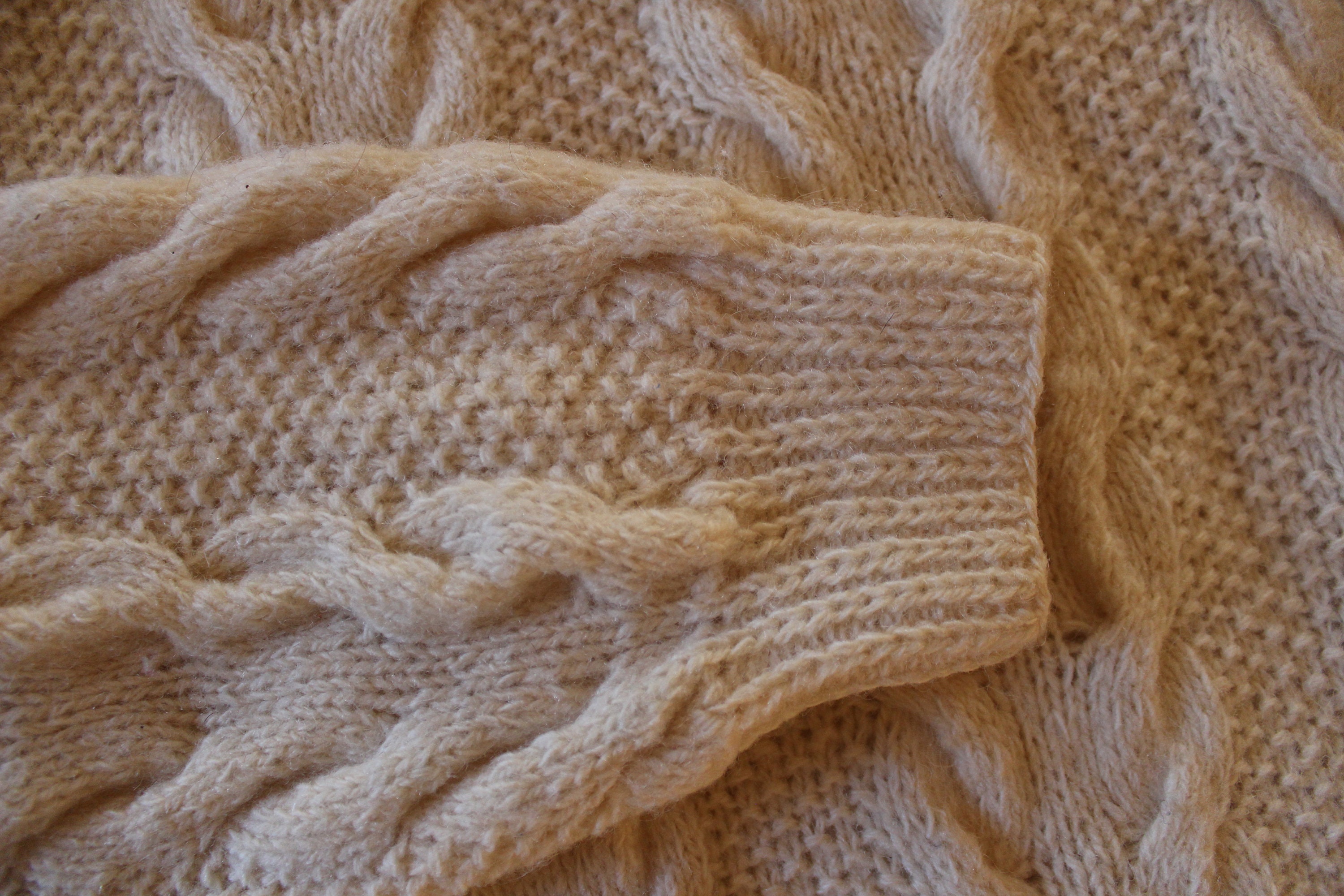 Suéter de lana vintage hecho a mano suéter de lana pura Etsy