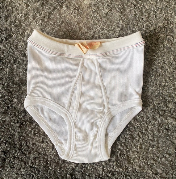 Vintage Men Underpants White Cotton S Size Briefs High Waist Unused White  Undies With Factory Tag Retro 90s Man -  Sweden