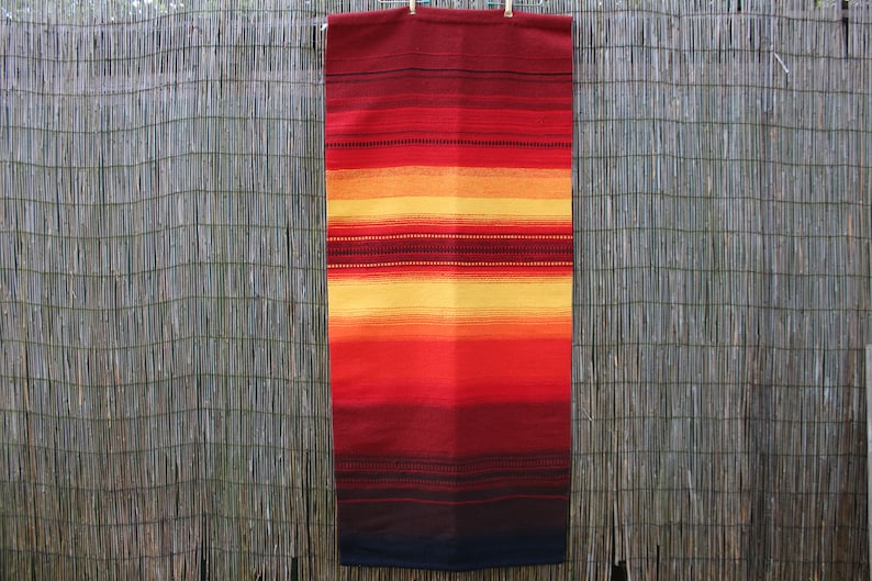 Escandinavo Lana Boundweave Krokbragd Pared Colgante Alfombra Etsy