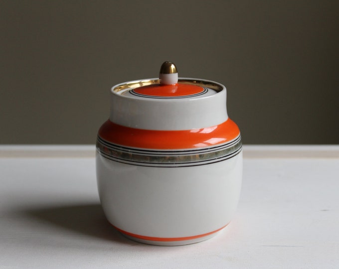 Soviet Sugar Bowl Vintage Sugar Pot With Stripes Russian Etsy