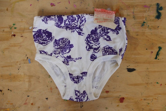 Panties Vintage High Waist Teen Girls Underpants, Vintage Cotton Underwear  Purple Flowers, New Old Stock, Factory Tag, Collectible -  Canada