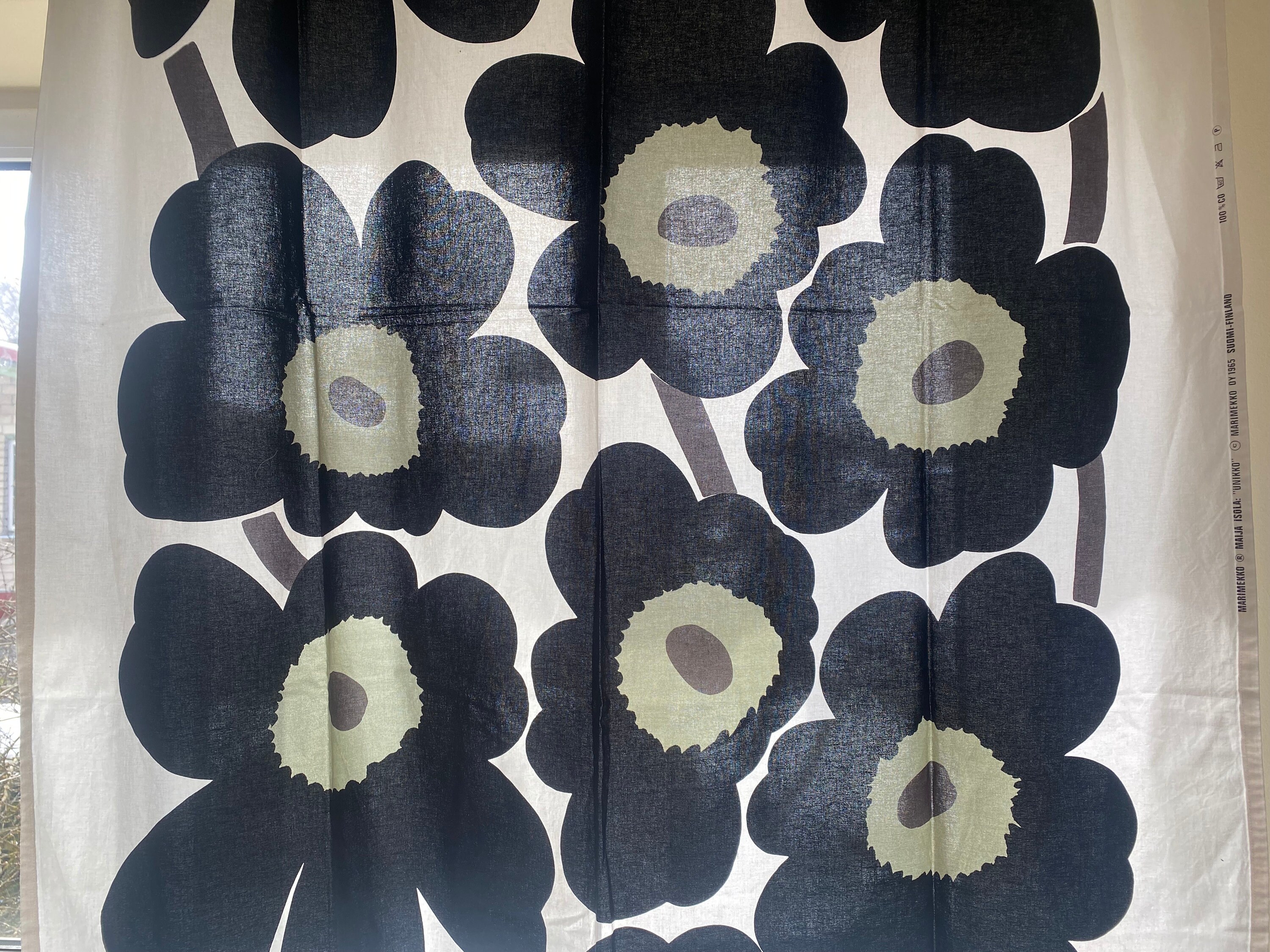 MARIMEKKO Tablecloth, UNIKKO Maija Isola 1965 Small Curtain
