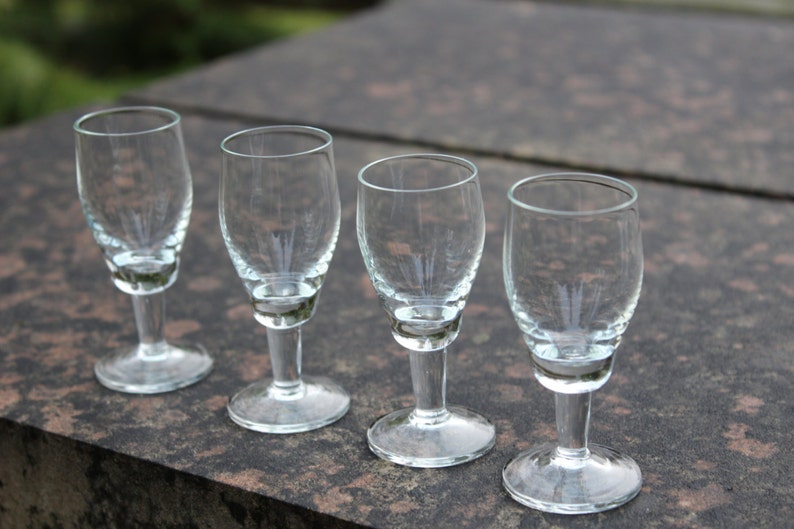 Set of 11 Soviet Hand Made Glass Shot Glasses Russian Vintage Etsy