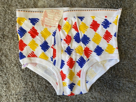 Sous vetements vintage pour hommes tailles M et S M sous vetements colores calecons vintage en coton taille haute slips inutilises avec etiquette d usine Etsy Canada
