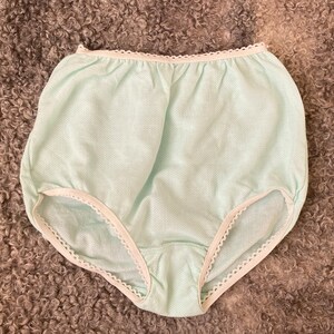 Vintage Unterhose Frauen Größe S Unterwäsche Hellgrün Unterwäsche Spitze Damen Höschen Sammlerstück