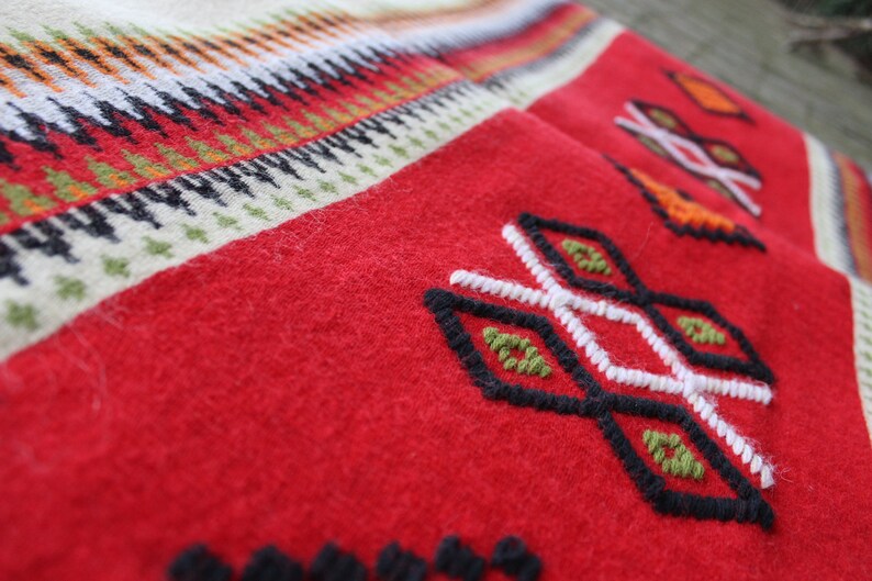 Scandinavian Wool Wall Hanging Rug Hand Woven Nordic Wall Etsy