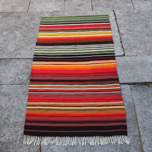 Scandinavian Wool Wall Rug Swedish Hand Woven Wall Hang Nordic Wall Decor, Wall Tapestry