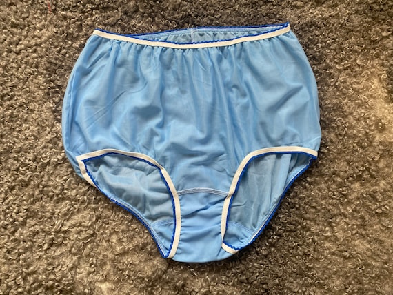 Vintage Women Underpants, Women Blue Panties, Size XL, Retro Underwear, Ladies  Panties, Collectible 