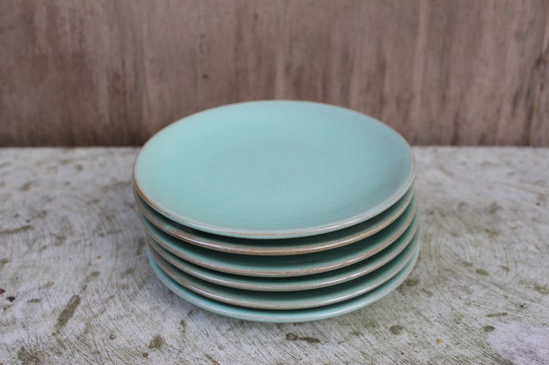 Vintage Swedish Upsala Ekeby Plate Light Blue Dessert Plate Etsy