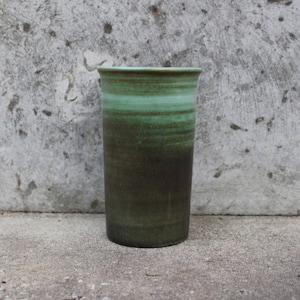 Scandinavian Vintage Höganas Vase, Green Colors Flower Vase, Höganas Stoneware Vase