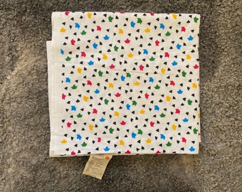 80er Vintage Kinder Bettlaken Baumwolle Single Size Bettlaken, unbenutzte Bettwäsche bunte Einzelbett Bettwäsche Bettlaken