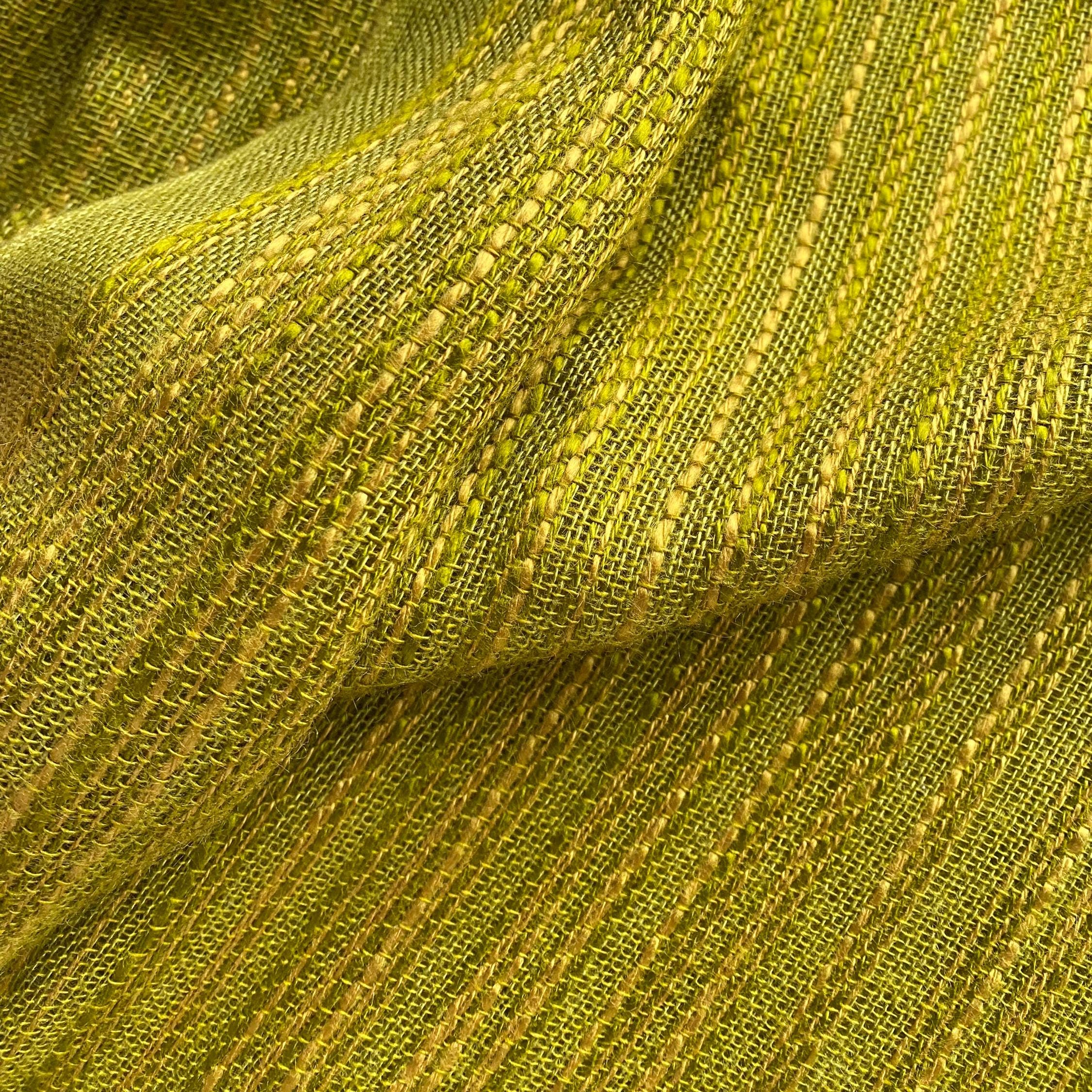 ONE Scandinavian Vintage Green Yellow Curtain Retro Acrylic Wool ...