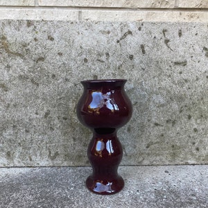 Estonian Vintage Ceramic Vase Brown Colour Flower Vase PULMAKARIKAS Designer Anu Rank Soans TEKT Eesti Keraamika Estonian Ceramics 70s