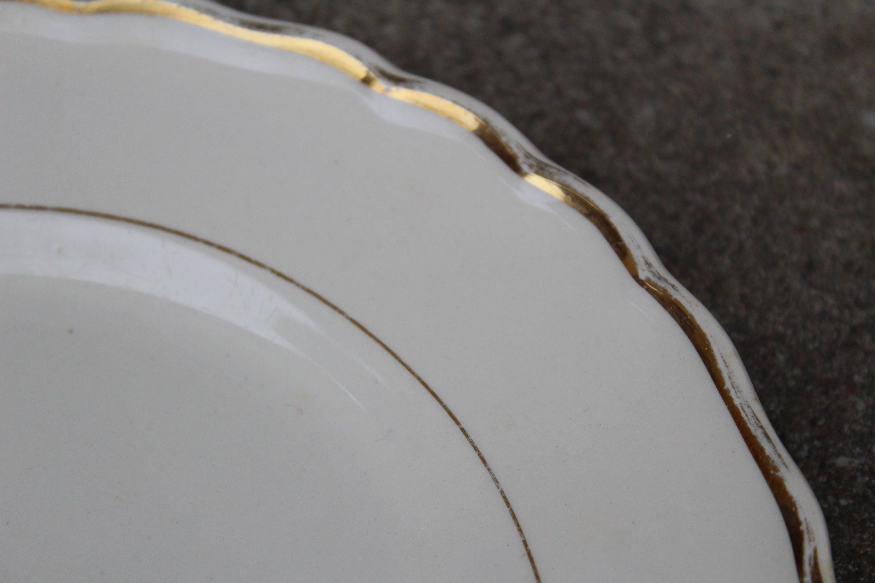 Set of 4 Gefle Plate ROYAL Gefle Upsala Ekeby, 40s Vintage Gefle