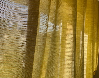 Scandinavian Vintage Curtains Acrylic Vintage Green Set of 2 Curtain Panels Decorative Home Decor