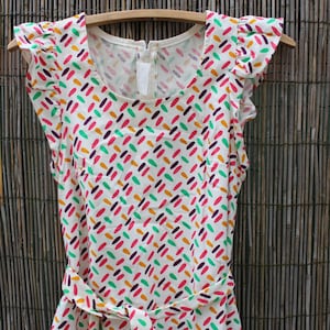 Scandinavian Dress Pia & Paula Vintage Summer Dress. Retro Maxi Cotton Dress. Size S, Made in Finland