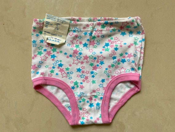 Underwear Kids Vintage High Waist Teen Girls Underpants, Vintage Cotton  Kids Underwear Stars Pattern, Factory Tag Collectible -  Canada