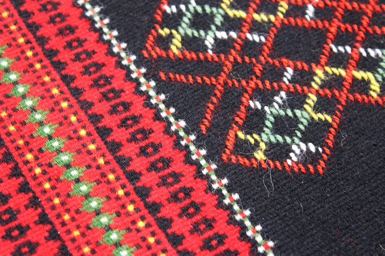 Scandinavian Wool Wall Hanging Rug Hand Woven Nordic Wall Etsy