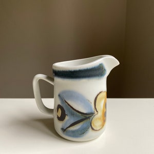 Stavangerflint Norway SENJA Ceramic Hand Painted Creamer, 1970s Vintage Scandinavian Design