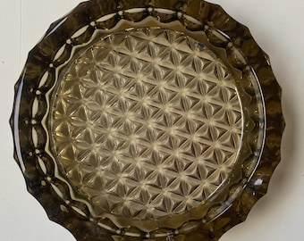 Estonian Vintage TARBEKLAAS Factory Smoked Glass Ashtray, Retro Smoking Accessories