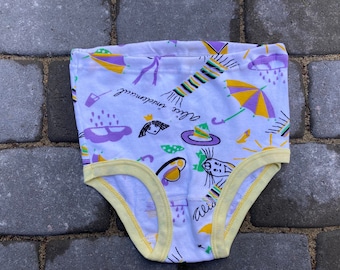 Kids Underwear Vintage High Waist 10 Year Teen Girls Underpants Vintage Cotton Kids Underwear Alice in Wonderland, Collectible