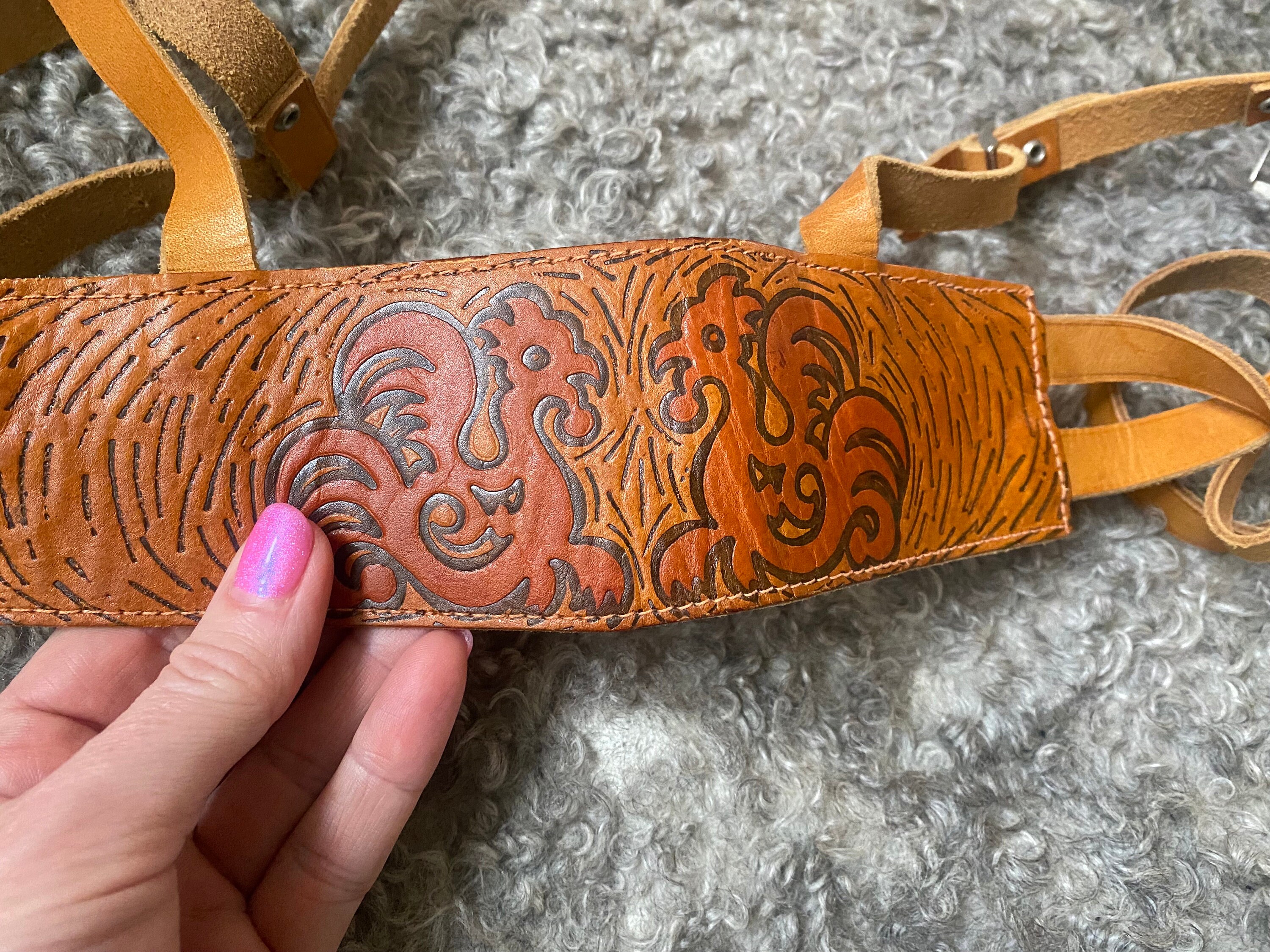 Lot De 10 Pièces De Harnais Cheval – Porte-trace En Cuir – Vintage USA