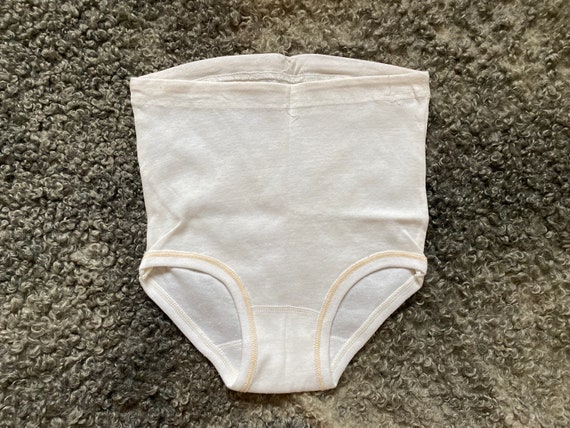 Size XS Women Underwear Vintage White Cotton White High Waist Underpants  Unused Undies, MARAT 