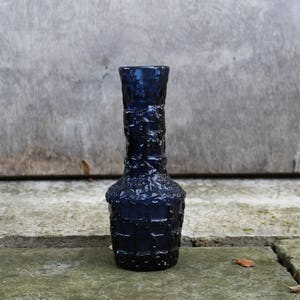 Swedish Vintage Ruda Glasbruk Vase KOBOLT,  Designed by Göte Augustsson, 1960s Cobalt Blue Heavy Glass Vase, Scandinavian Design