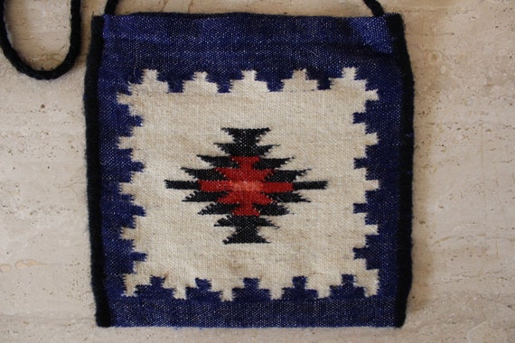 Wool Bohemian Shoulder Bag, Ethnic Woven Hippie B… - image 3