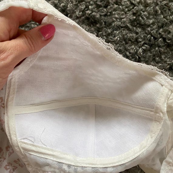 Aubrie Vintage Cream White Beaded Bra