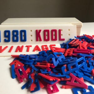 Vintage Learning Game. Retro Educational Plastic Game Numbers and Alphabet 1970s Collectible
