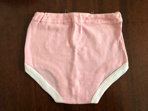 Vintage Vintage Children Underwear, Size 6 8, 100 % Light Pink