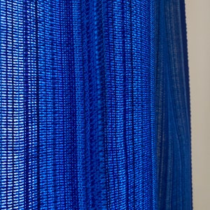 ONE Scandinavian Vintage Curtain Panel Blue Woven Acrylic Wool Curtain Swedish Curtains Vintage Home Decor