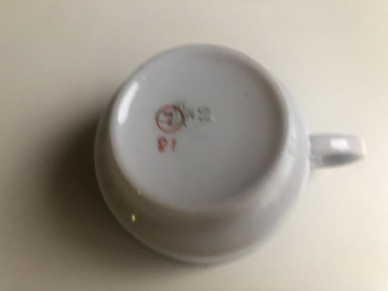 Collectible Soviet Vintage Tableware Russian Coffee or Tea Cup Made in USSR Soviet Cup with Saucer